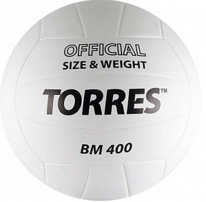 Мяч для волейбола Torres BM400 р.5 белый-черный