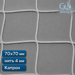 Сетка капроновая заградительная 70х70 мм 4 мм белая (мин. заказ 600 м2) Капрон