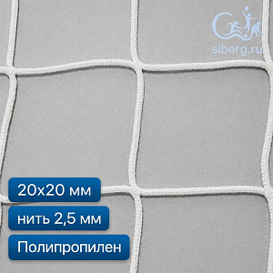 Сетка капроновая заградительная 20х20 2,5 мм полипропилен